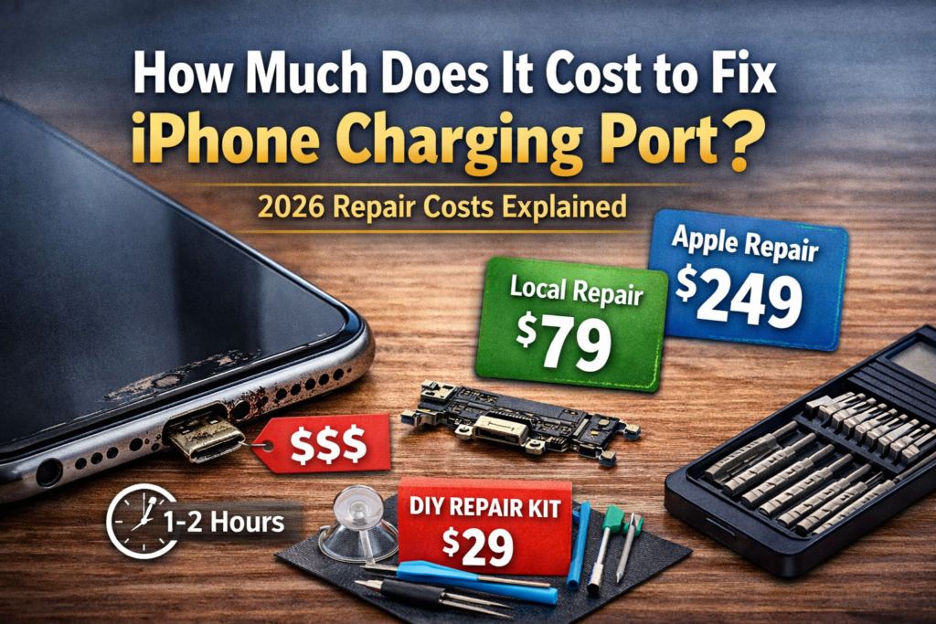 How Much Does It Cost to Fix iPhone Charging Port? (2026 Repair Prices)