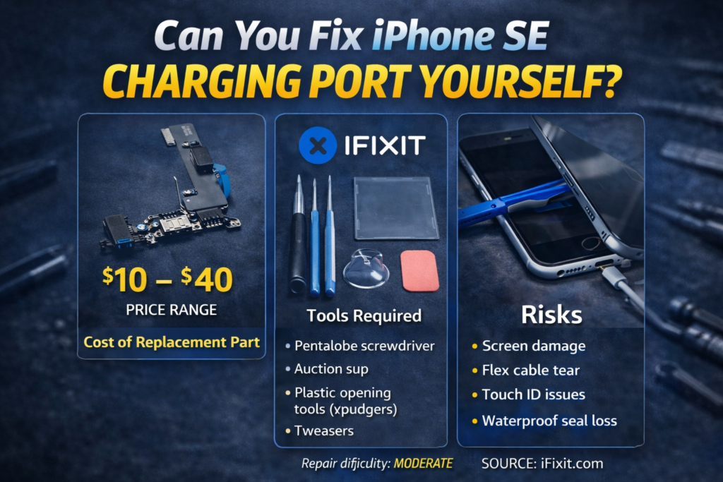 Can You Fix iPhone SE Charging Port Yourself