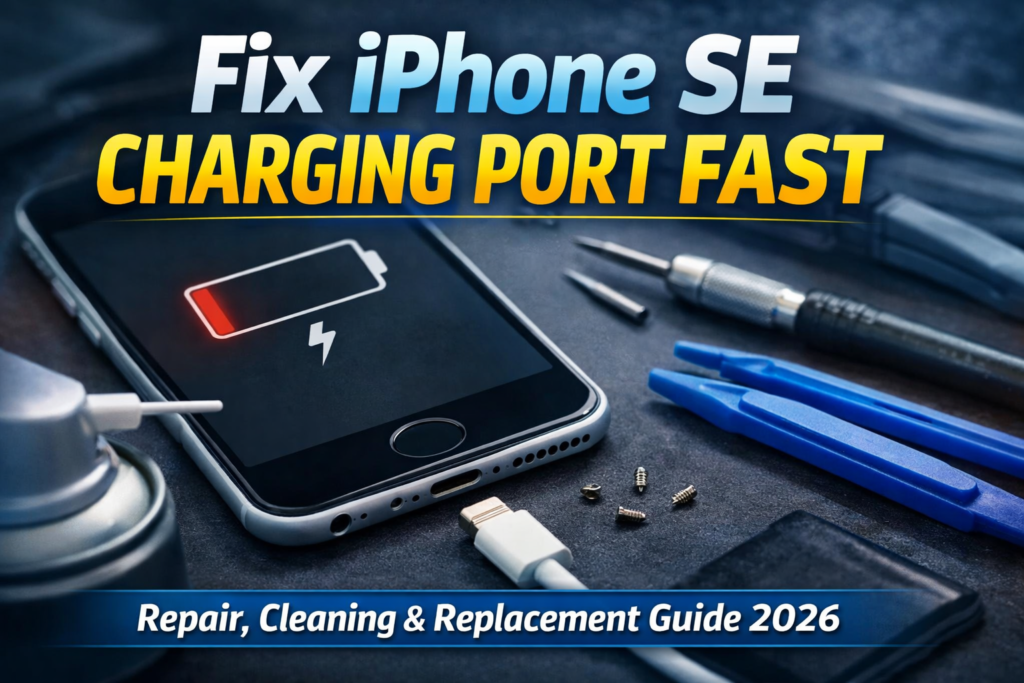 Fix iPhone SE Charging Port Fast (Repair, Cleaning & Replacement Guide 2026)