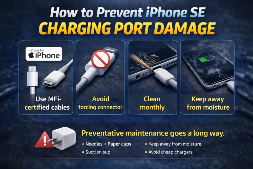 How to Prevent iPhone SE Charging Port Damage